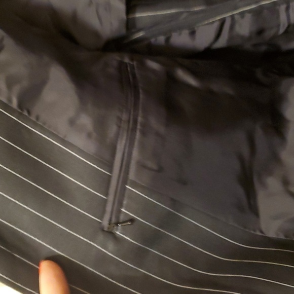 Sz XXL Japanese NWT $2699 Masatomo wool with leather panels pinstripes jacket - Picture 5 of 11